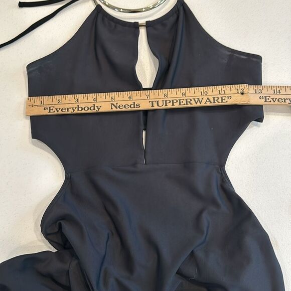 Last chance!!! Lady lux diamond Diamonds Maxi Dress Elegant Black Halter Dress - Picture 11 of 11